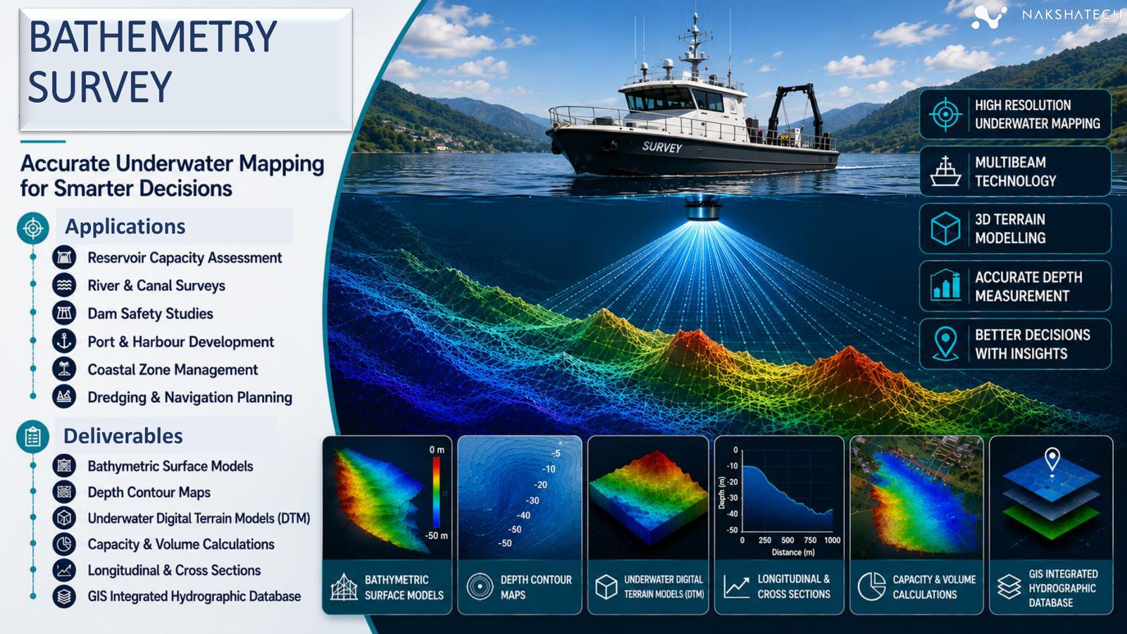 Bathymetry survey company in India — AERO Edge