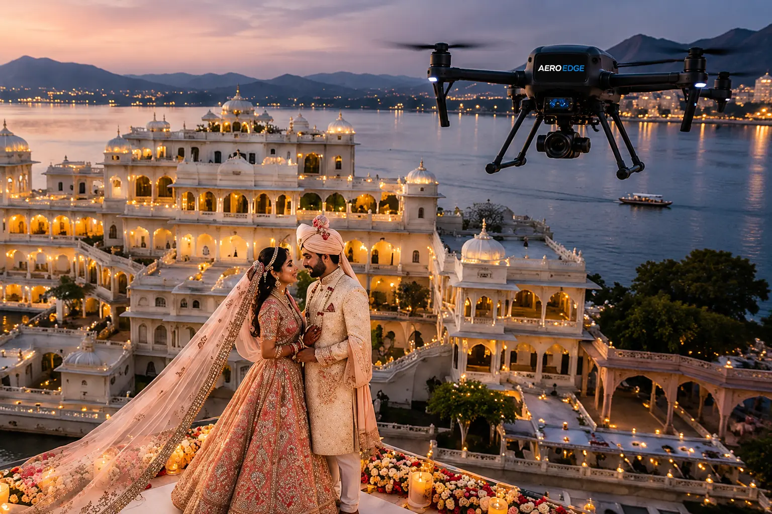 Drone wedding photography in India — Sky Memories